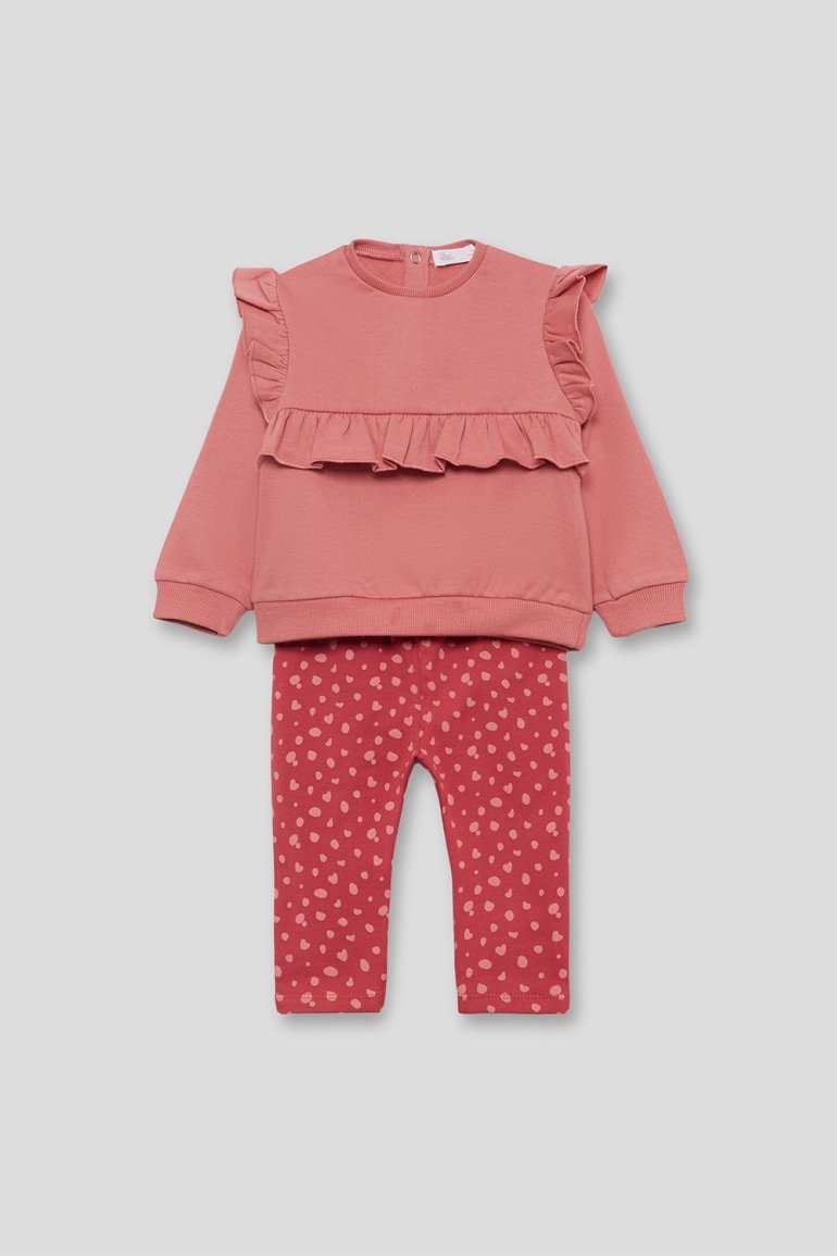 Conjunto bebé niña volante - Imagen 2