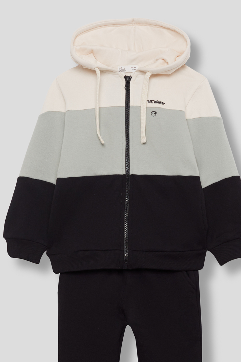 Conjunto niño sudadera tricolor - Imagen 5