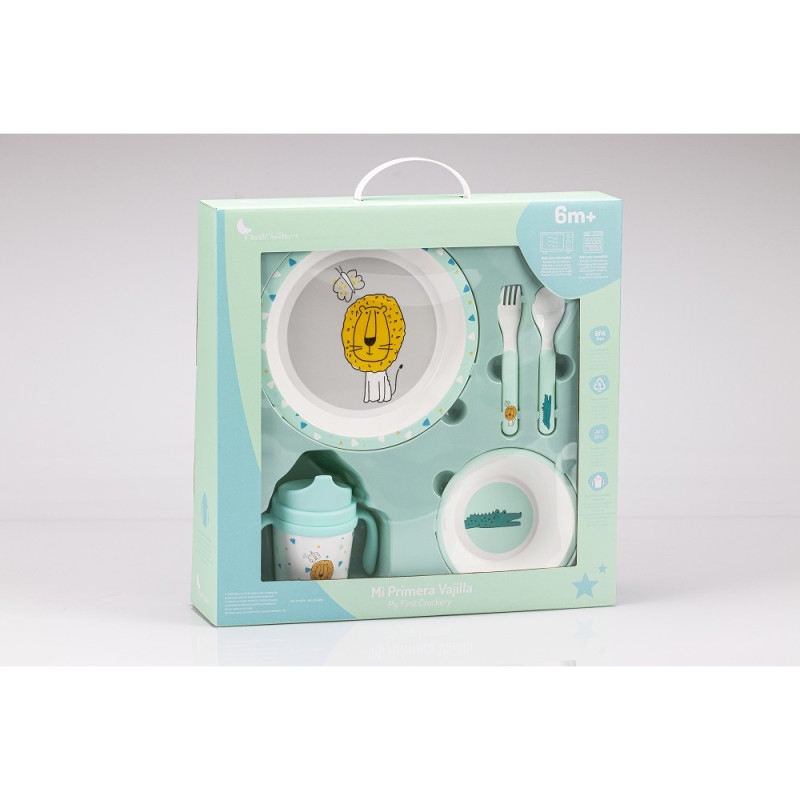 Vajilla bebé con animales