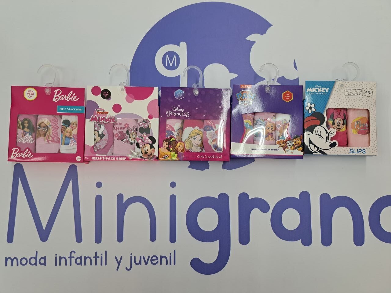 Cajita braguitas 3 unidades estampados variados