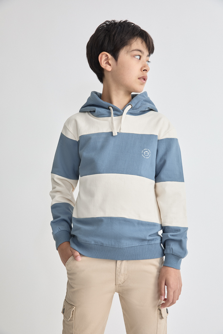 Sudadera niño bicolor