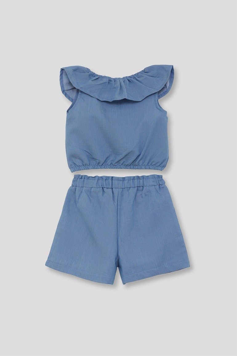 Conjunto Niña Denim Corto - Imagen 2