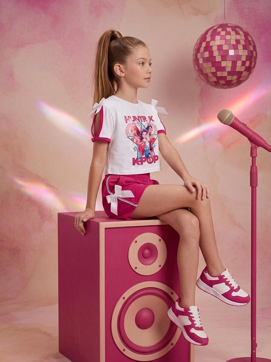 Conjunto Verano Guerreras K-Pop Fucsia - Imagen 4