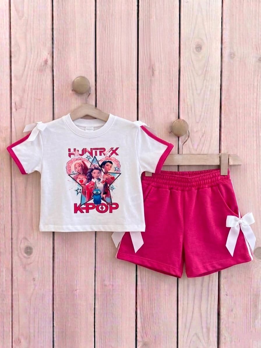 Conjunto Verano Guerreras K-Pop Fucsia - Imagen 2