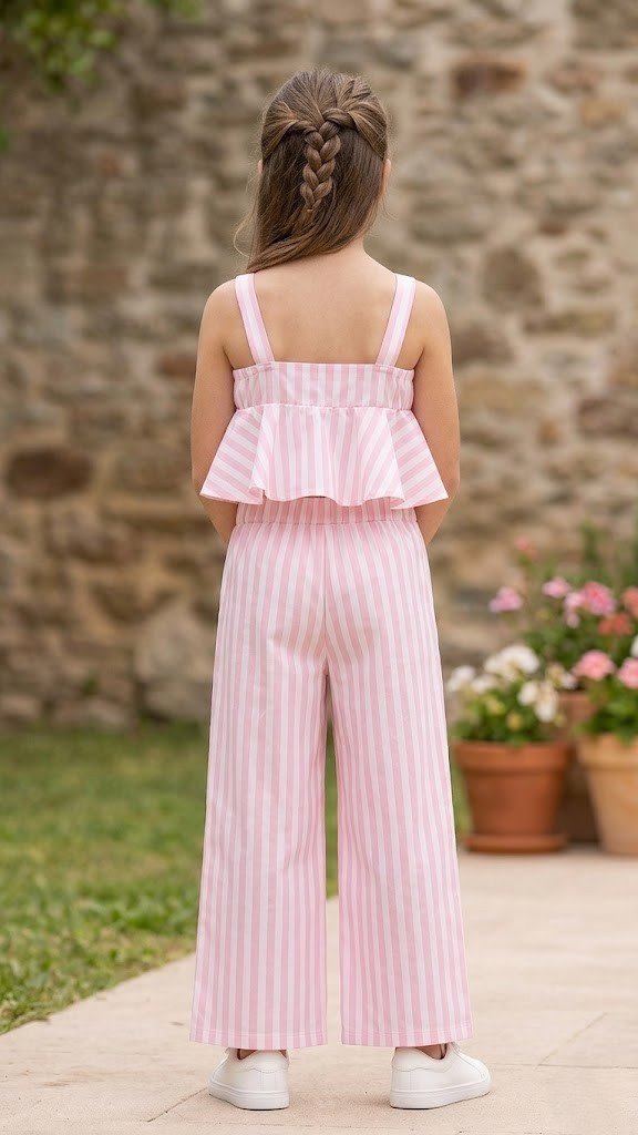 Conjunto Niña Rayas Rosas - Imagen 2