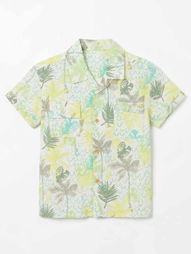 Camisa Hojas Niño - Imagen 2