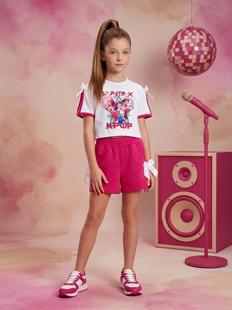 Conjunto Verano Guerreras K-Pop Fucsia