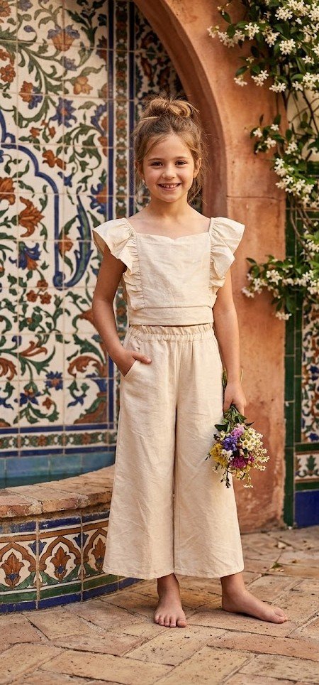 Conjunto Veraniego Beige Niña