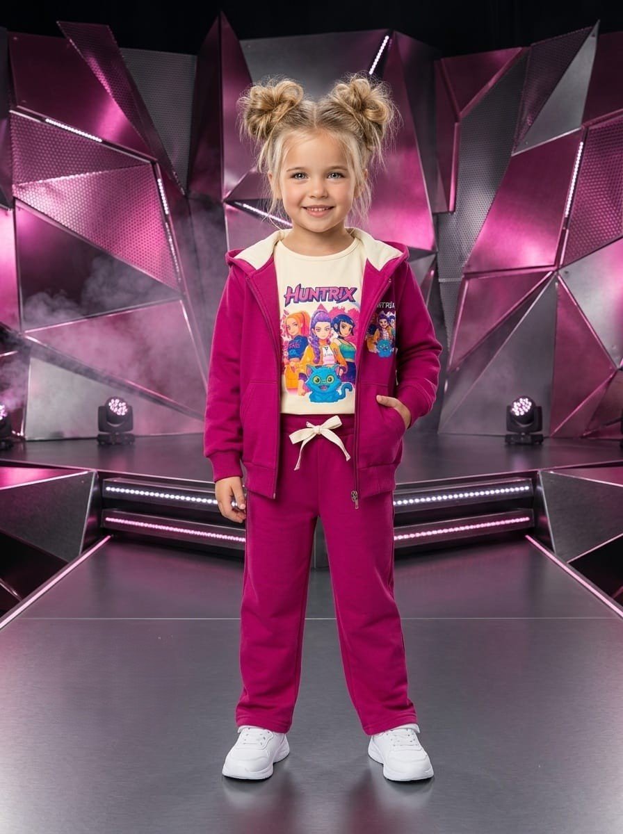 Conjunto K-Pop Fucsia
